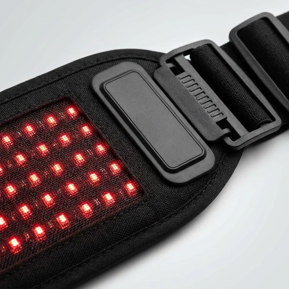 Infrared Wellness Belt - 660nm and 850nm Red Light for Waist and Shoulder