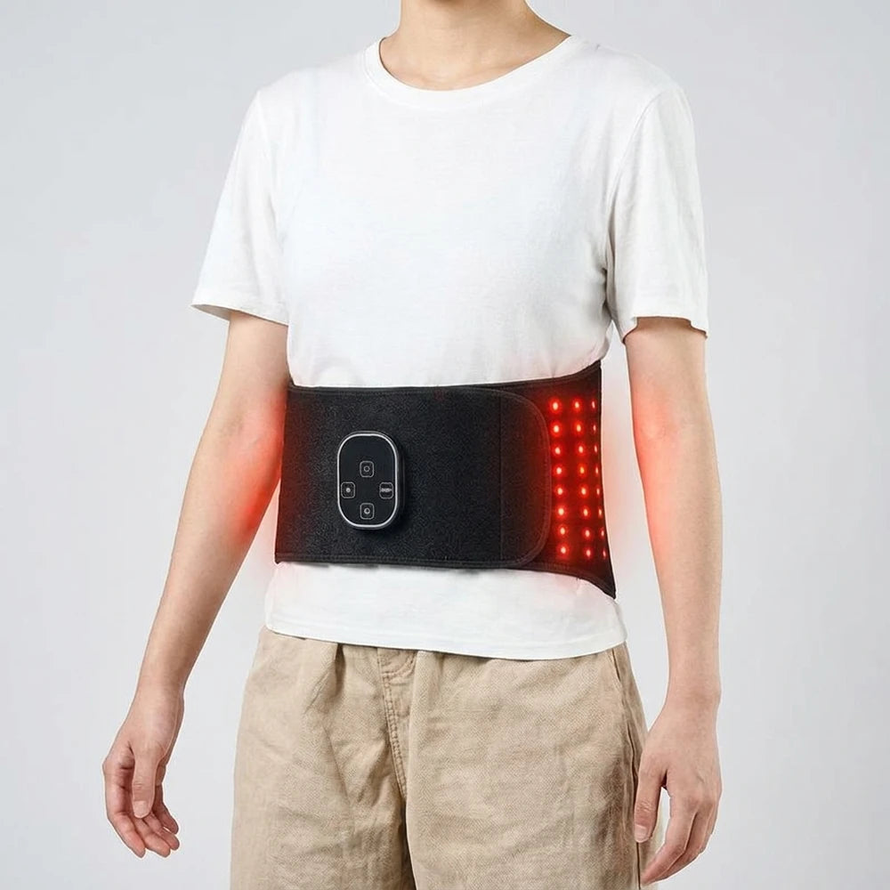 Infrared Wellness Belt - 660nm and 850nm Red Light for Waist and Shoulder